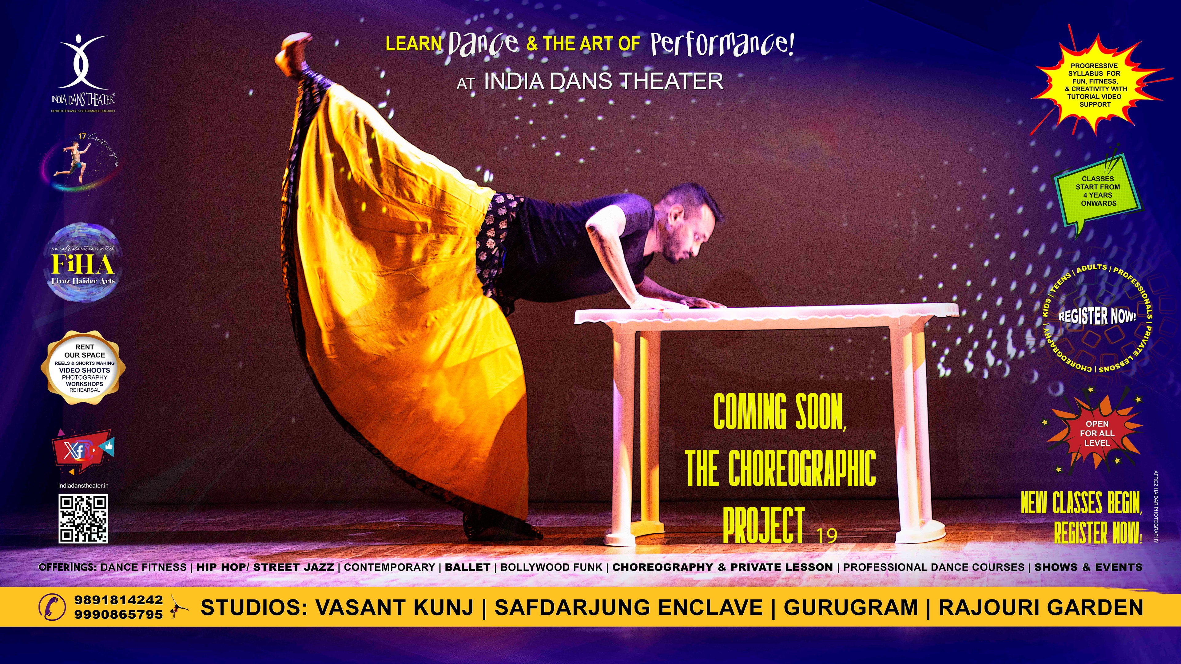 India Dans Theater — Learn Dance and the Art of Performance. Coming soon: The Choreographic Project Gurudoot